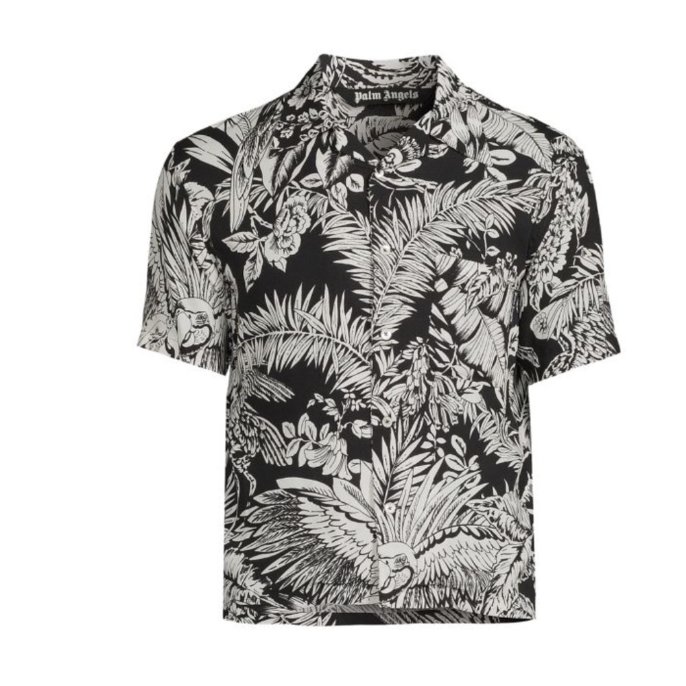 Palm angels leaf print shirt